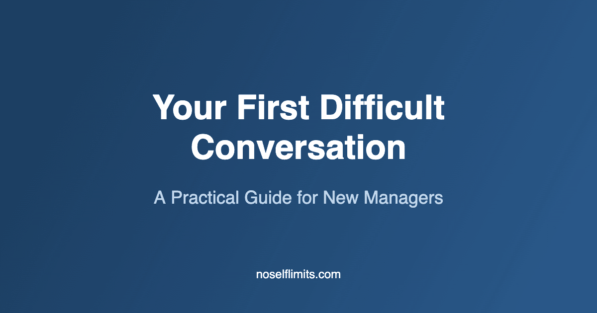 first difficult conversation new manager guide cover
